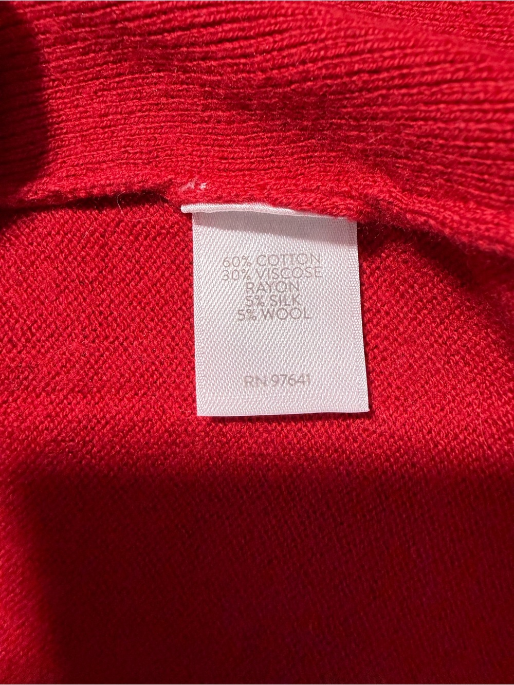 J. Jill Red Open-Front Pocket Cardigan - Picture 8 of 8